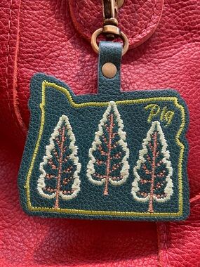 Portland Leather Bacalar Bag Flair Bag Charm - NEW